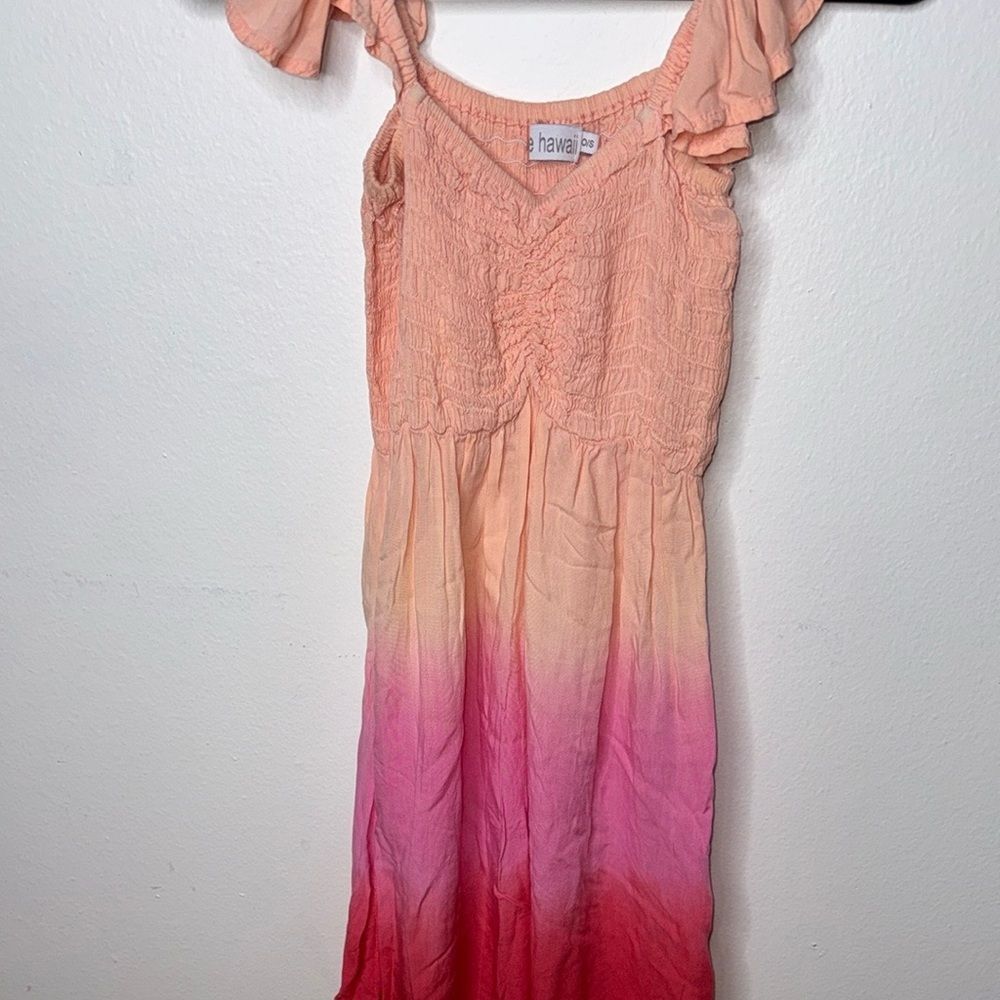 Tiare Hawaii Hollie Mini Dress Smocked Bodice Ruffle Sleeves on/off Shoulder O/S - Picture 6 of 8